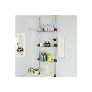욕조기둥선반 3단400 욕실선반 화장실선반 기둥식선반