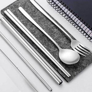 다크그레이 수저 수저세트 커트러리 휴대용 6p세트