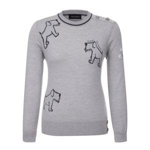 [힐크릭]여성골프웨어 H332 헨리자카드라운드스웨터  1HCSWF3562