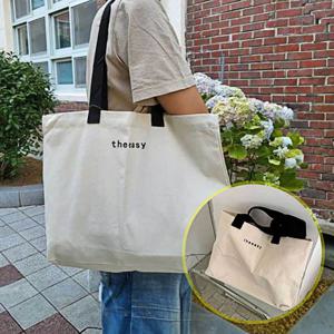 리에코백 빈티지 데일리 심플 남자 캔버스 에코백