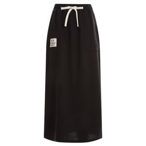 샵앤) 여성 저지 밴딩 뒤트임 롱 스커트 BYGO-WSK-12180-블랙