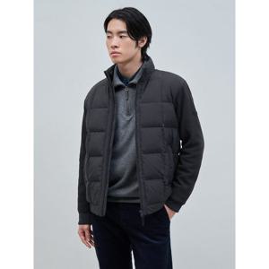 [빈폴멘] 니트소매 구스 다운 - 블랙 (BC4X38C245)