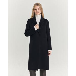 헤지스 여성 24FW캐시미어싱글 핸드메이드 롱코트 블랙 HSCO4D0C1BK