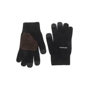 블랙 로고자수 울캐시미어혼방 스마트터치 남자장갑 JUGV4F701BK