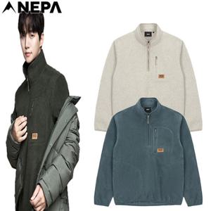 [네파][티셔츠 플리스](7K75464) 남성 가을겨울 플러피 플리스 하프 집업티셔츠