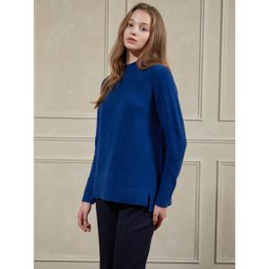 [뷰어] 여성 부클레안 하프 넥 롱 니트 ZNKPOB02_BL