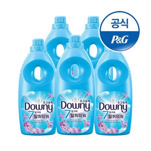 다우니 탈취파워 섬유유연제 레몬그라스와라일락 1Lx5