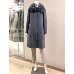 벨리시앙 세이브존01 밍크 스트링 칼라 수리알파카 롱 코트  (2color) LC2403
