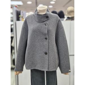 밀스튜디오 세이브존04 오버핏 울72%레이온혼방 차이나넥 핸드메이드재킷 LQBCOS105