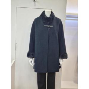 벨리시앙 세이브존04 울 밍크 배색 하프코트 HC1403