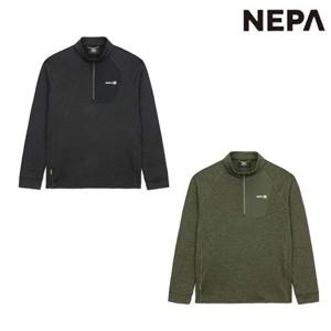 [네파]7K75412 남성 겨울 등산 캠핑 패스파인더 우븐 포켓 사각 기모 긴팔 집업 티셔츠