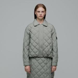 내셔널지오그래픽 N244WPD010 여성 엘크 카라 패딩 숏 점퍼 LIGHT JADE