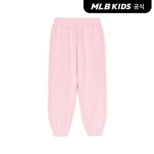 [택가59,000원][MLB키즈]베이직 여아 스몰로고 조거팬츠 NY (L.Pink)7FPTB0251-50PKL