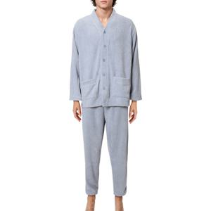 [비비안(언더웨어)]포근한 착용감 극세사 남성 홈웨어 기모 상하의 세트 EZ2911EZ2911P