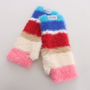 샵앤) 여성 겨울 방한 무지개 부클 단가라 손토시 AIM-WGL-0811-핑크