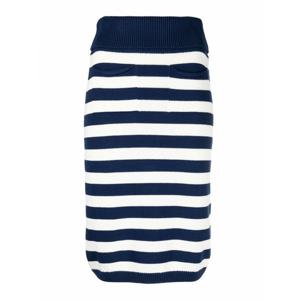 [KENZO] 라프리마 여성 니 Length 미디 스트라이프 롱 코튼 스커트 FD52JU3563CG77 Blue /8