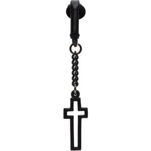 25 FW 디스퀘어드2 남성 블랙 클립 싱글 이어링 251148M144001