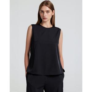 아떼 바네사브루노 여성 24FW 블랙 버튼배색 민소매 블라우스 VLBL4C303BA