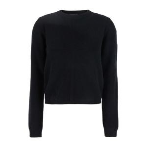 몽클레어 로고 패치 크롭 크루넥 스웨터 MU02D9C01 M4281999