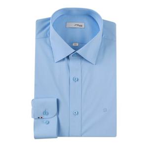 [듀퐁]25년 SS 신상 일반핏 스트레치 솔리드 긴팔셔츠 -SE5SM11LS104SBU(블루)
