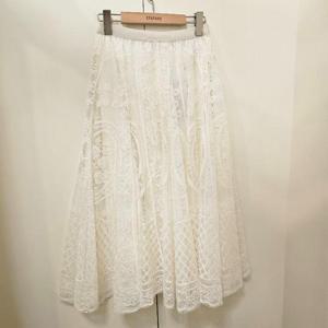 스테파니 HC07 풀레이스 오버샤 롱스커트 A25SK5102