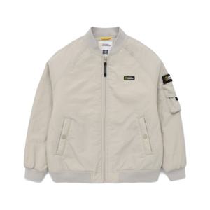내셔널지오그래픽 키즈 K241UPD030 항공 패딩 점퍼 LBEIGE