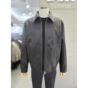 바쏘옴므 세이브존03 바쏘옴므 25 블랙 비건레더 베이직카라 블루종 점퍼 WSAGZ5UA30ABKA