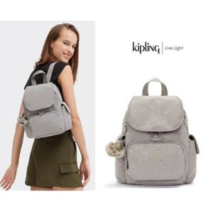 [키플링]키플링 가벼운 일상 미니백팩 시티팩미니 그레이 그리스  KPABA01 GRGR