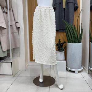 클리지 DP01 뒷트임 물방울 롱 스커트 CP2WSK10