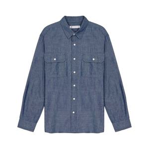 [뱅뱅]남녀공용 투포켓 데님 긴팔 남방 (NSLD12)