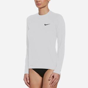 나이키스윔 NESSA386-100 여성 에센셜 롱슬리브 래쉬가드 화이트 - 래쉬가드