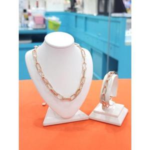 로뎀 세이브존05 Elegance 레이어드 체인 목걸이 팔지 세트1 RDA24030113