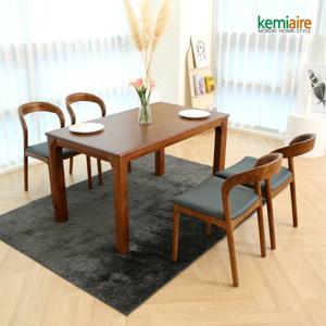 케미에르 알리시아 4인 원목식탁SET(의자형) KHD-418