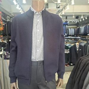 런던포그 본점 HL01 융본딩 사선 골지 짚업 가디건 LNWBA10Z