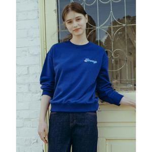 헤지스 여성 24FW루즈핏 스웻셔츠 블루 HSTS4DL05B2