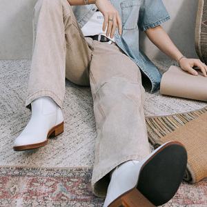 [버커루]남성 스트레이트핏 베이지 데님 팬츠 B252DP115P