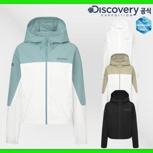 디스커버리 25SS 프레시벤트 여성 컬러블럭 크롭 바람막이 자켓 DWWJ94053-JDGS
