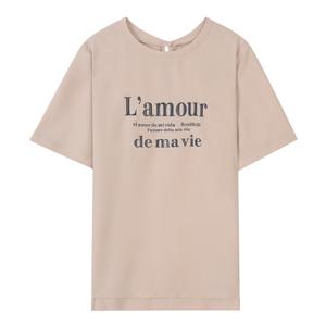 [베스띠벨리]레터링 라운드 블라우스 BIBAE9430