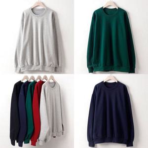 빅사이즈 PC 특양면기본맨투맨 w019H210 오버핏