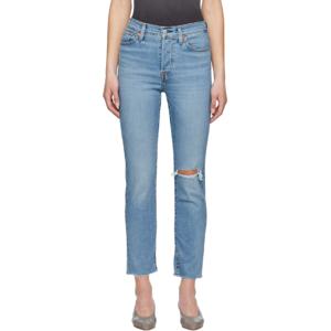 25 FW Levis 여성 블루 웨지 스트레이트 데님 진 251099F069088