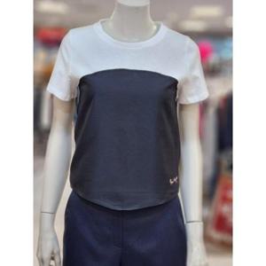 SOUP 세이브존07 배색 뒷여밈 반팔 티셔츠 SB4ST34