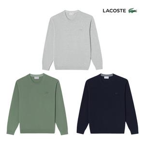 라코스테 공식 남성 베이직 크루넥 풀오버 AH498E-55G 3종 택1