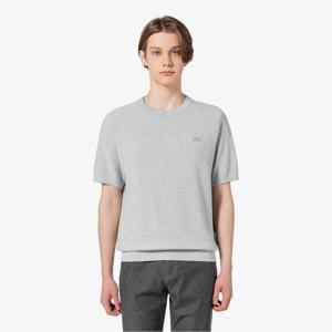 라코스테 공식 남성 솔리드 반팔 크루넥 스웨터 AH224E-55G CCA