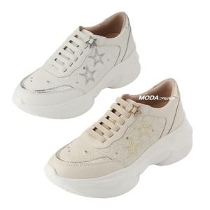 [엘칸토]경량 쿠션 밴드 키높이 여성 스니커즈 1WS02XH_GN