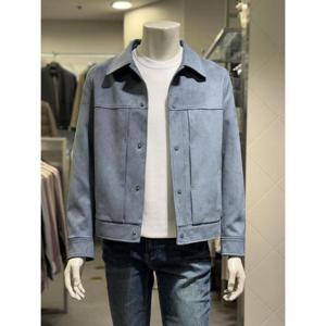 basso 세이브존01 블루 비건 레더 스웨이드 카라 블루종 점퍼 (2컬러) BS-Z1-UA20A