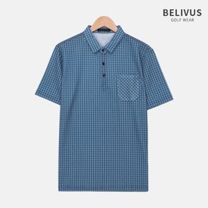 빌리버스 남성 골프웨어 체크셔츠 골프복 카라 티셔츠 BRM010