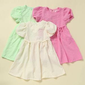 로엠걸즈서커원단 퍼프소매 원피스RGOW2544P