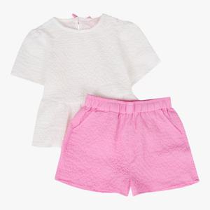 로엠걸즈링클지티셔츠반바지상하세트RGSM2541C