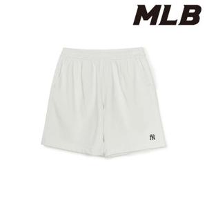 MLB (3ASPB1253-50IVS) 베이직 스몰로고 여름 6부 반바지