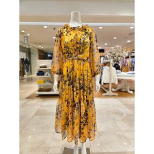 [르니앤맥코이]플라워 패턴 쉬폰 롱 원피스 MM04OP708HJZ